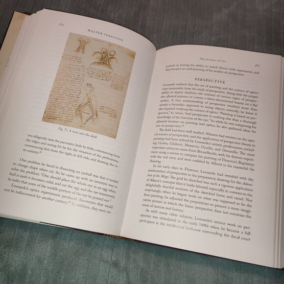 Book Deluxe Glossy Paper Illustrated Leonardo da Vinci Biography History - Picture 14 of 16